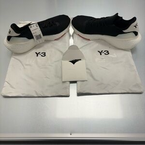 NWT Y-3 Ultraboost 21 Sneakers Black White Red Adidas Yohji Yamamoto Men’s 10